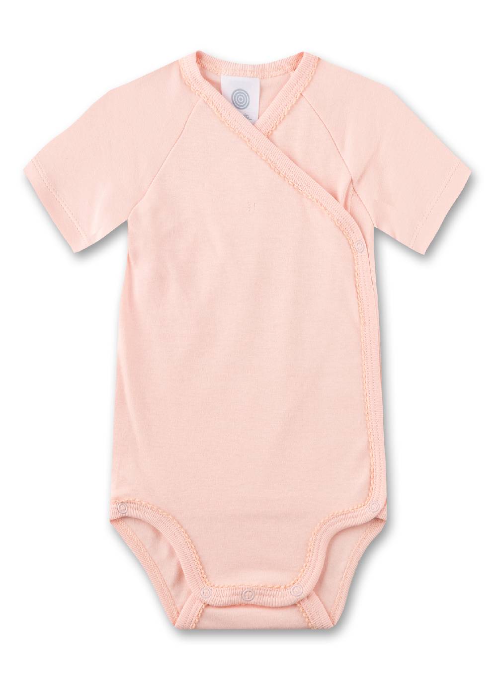 Sanetta Wickelbody Halbarm (Doppelpack) Off-White & Rosa