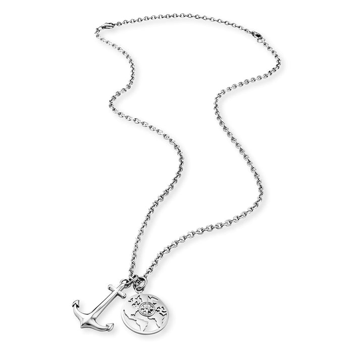Save Brave Ankerkette Mit Anhängern Anchorworld - Farbe Silber