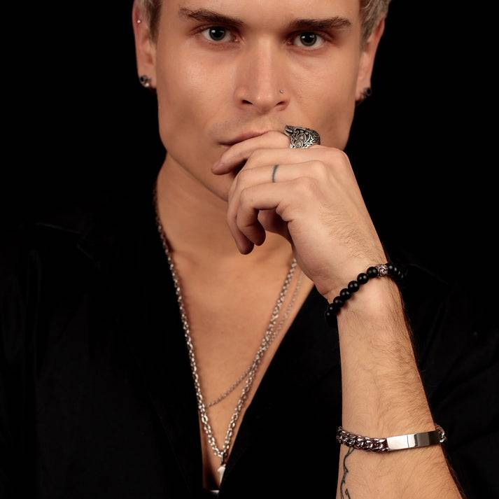 Save Brave Edelstahlarmband Carter Mit Gravurplatte