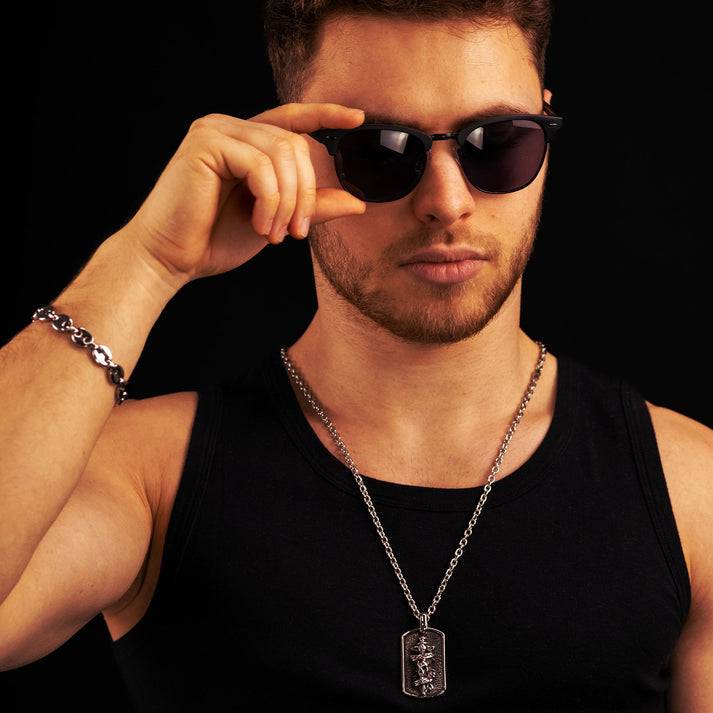 Save Brave Ankerkette Jack Mit Anhänger Totenkopf