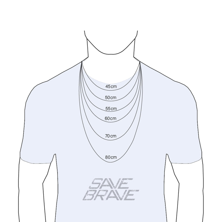 Save Brave Ankerkette Mit Dog Tag Anhänger