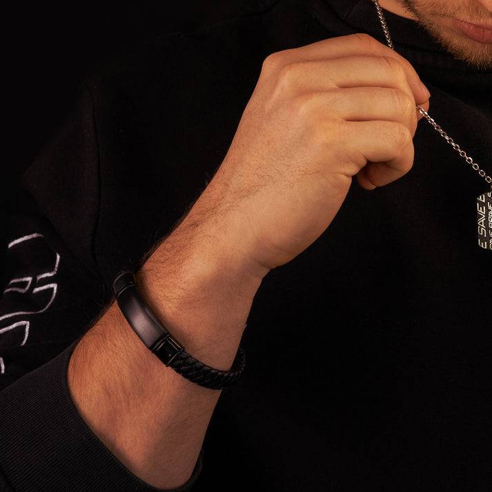 Save Brave Armband Roma Aus Leder & Edelstahl