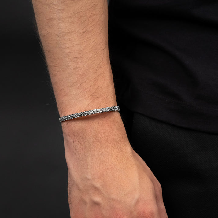 Save Brave Armreif Weave Mit Glänzendes Webmuster