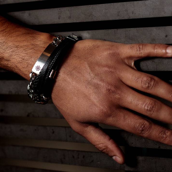 Save Brave Edelstahlarmband Barney Mit Windrose