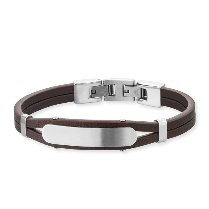 Save Brave Lederarmband Dexter Mit Edelstahl