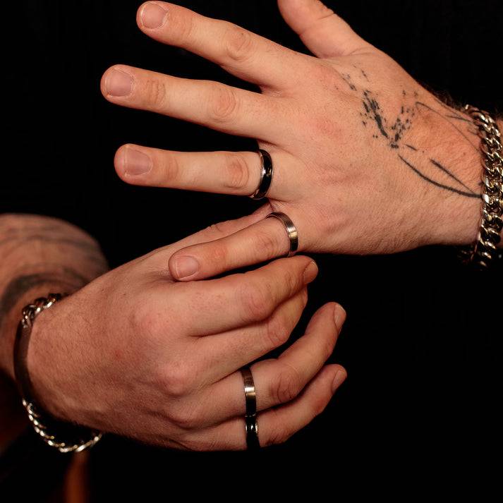 Save Brave Partnerring Adam Für Männer - Edelstahl