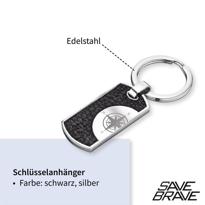 Save Brave Schlüsselanhänger Aus Edelstahl