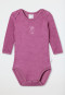 Schiesser Babybody langarm unisex Frottee Modal Eule malve - Natural Love
