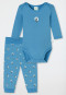 Schiesser Babyset 2-teilig Feinripp Langarmbody Hose malve - Natural Love