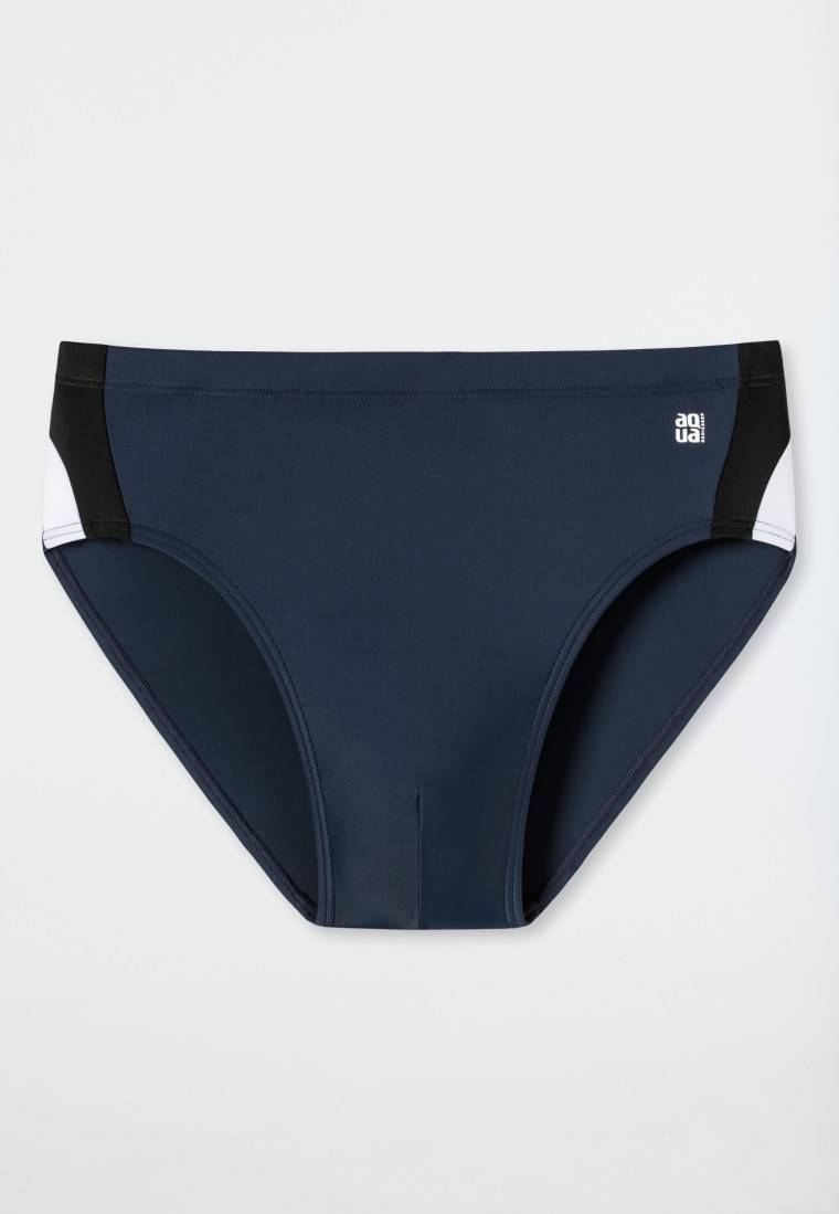 Schiesser Badehose Wirkware Recycelt Seitliche Streifen Admiral - Nautical Active