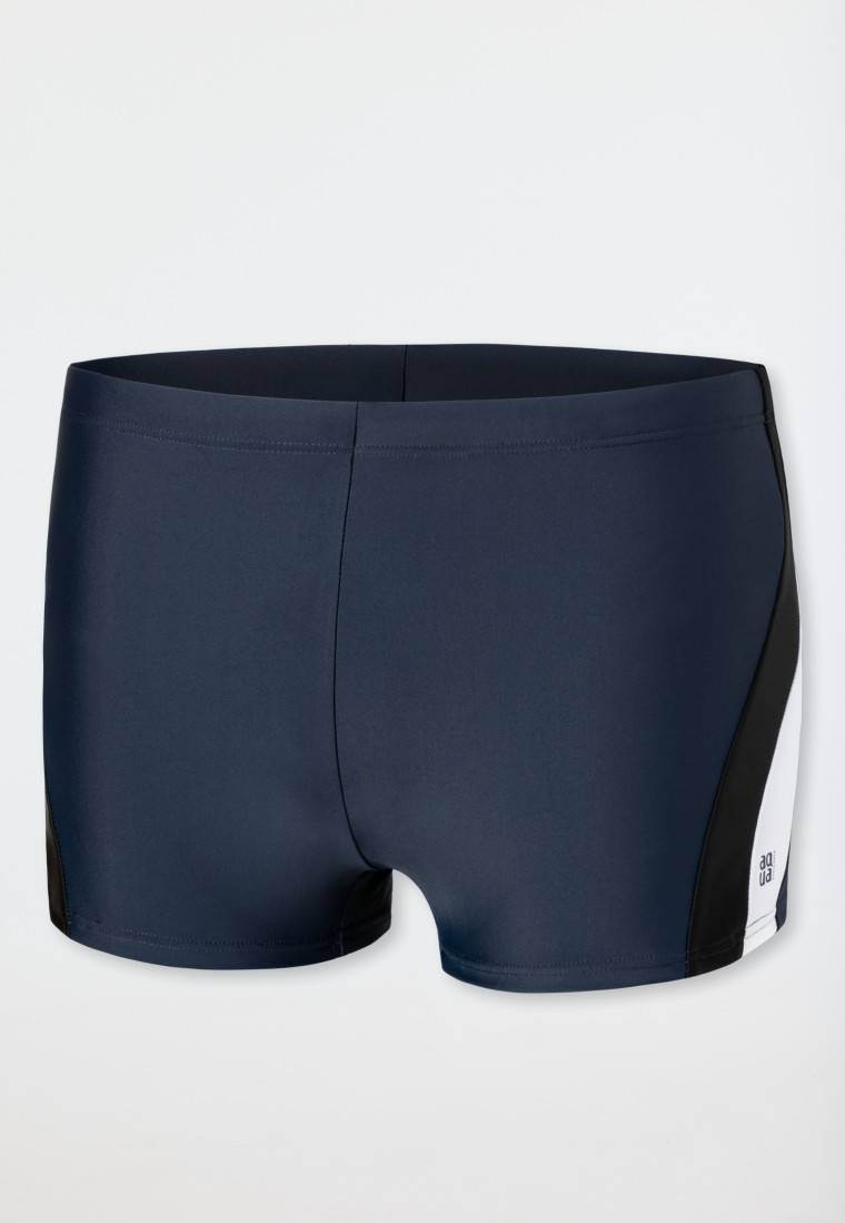 Schiesser Badehose Wirkware Recycelt Seitliche Streifen Admiral - Nautical Active