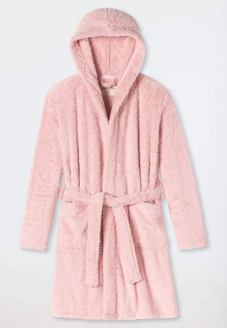 Schiesser Bademantel Teddy-Fleece Rosé - Original Classics