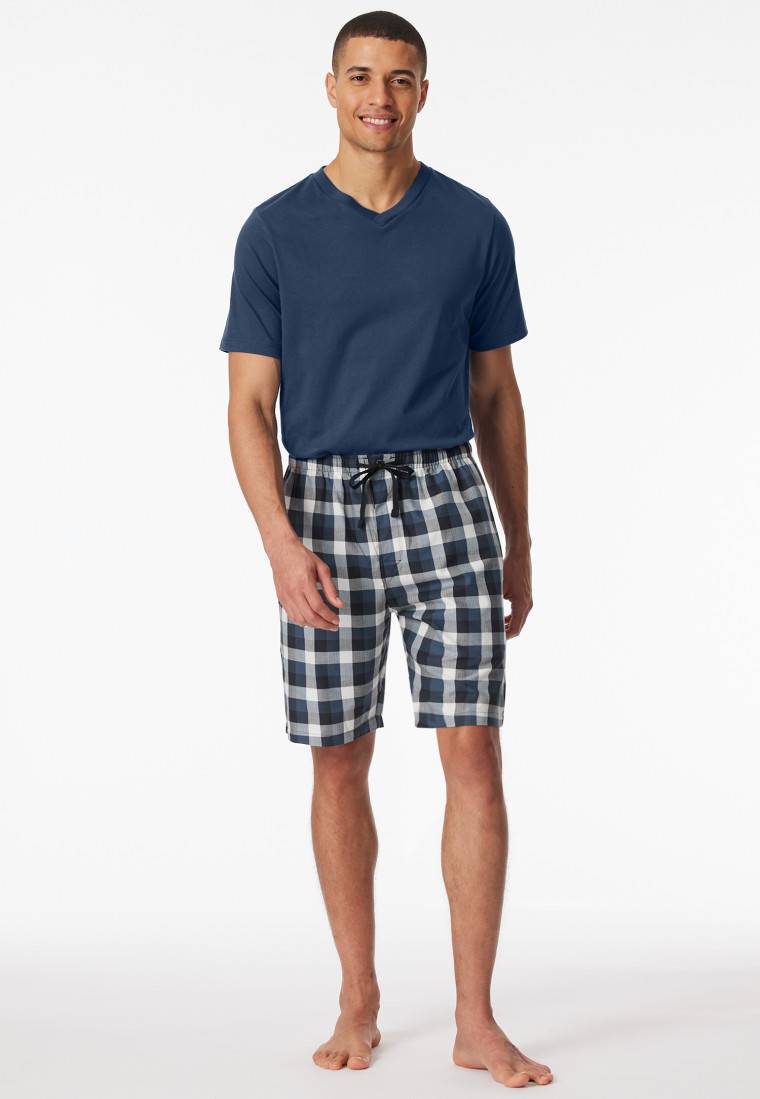 Schiesser Bermuda kurz Webware multicolor kariert - Mix+Relax