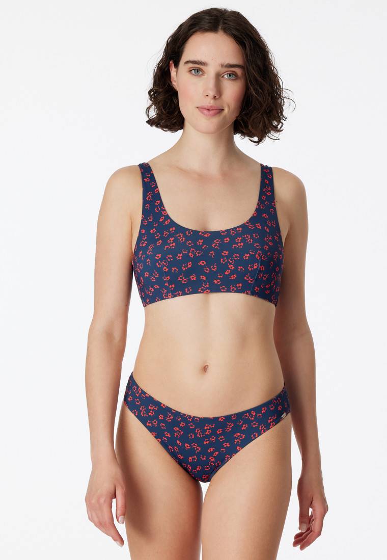 Schiesser Bikini Bustier-Top Herausnehmbare Pads Multicolor - Aqua Mix & Match