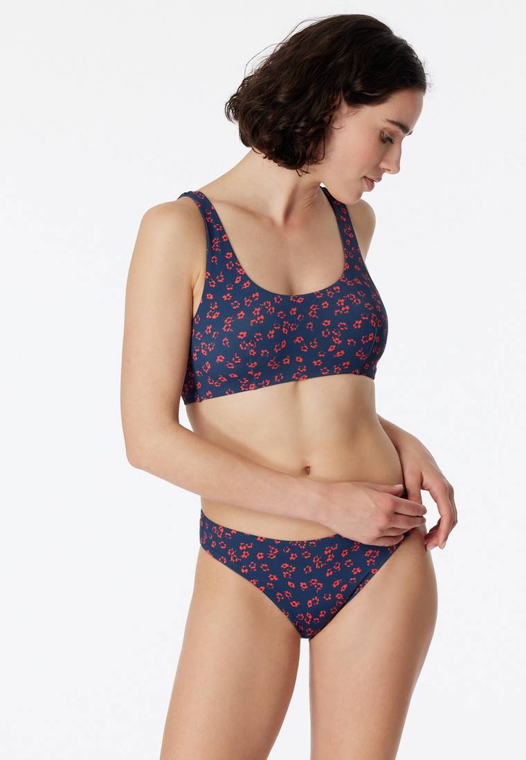 Schiesser Bikini Bustier-Top herausnehmbare Pads multicolor - Aqua Mix & Match