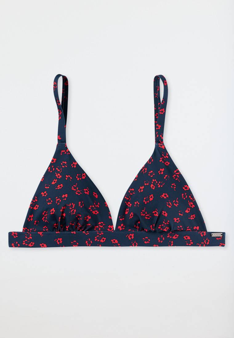 Schiesser Bikini Triangel-Top Herausnehmbare Pads Variable Träger Multicolor - Aqua Mix & Match