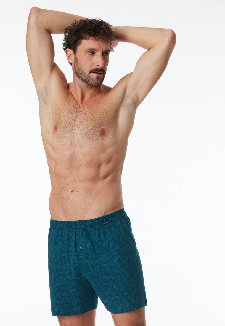 Schiesser Boxershorts 2er-Pack Jersey uni gemustert - Boxershorts Multipacks