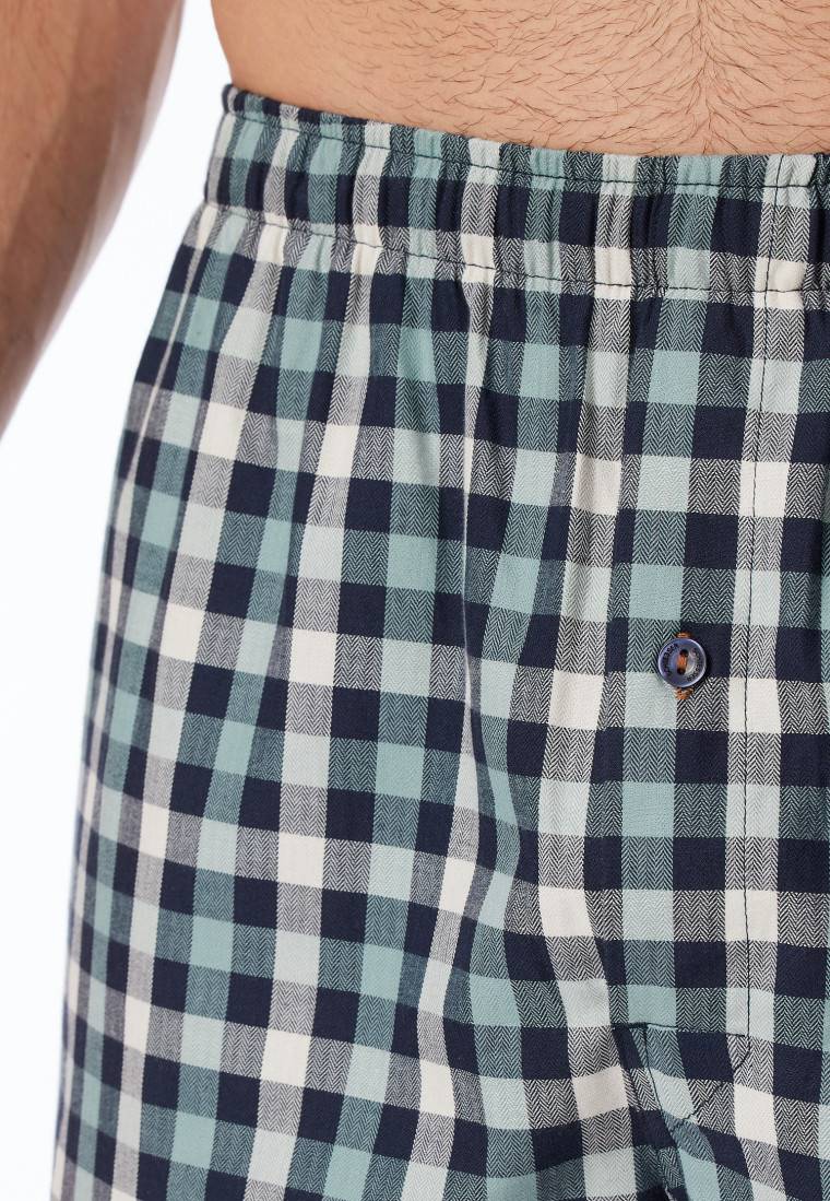 Schiesser Boxershorts 2er-Pack Webware Uni & Kariert - Boxershorts Multipacks