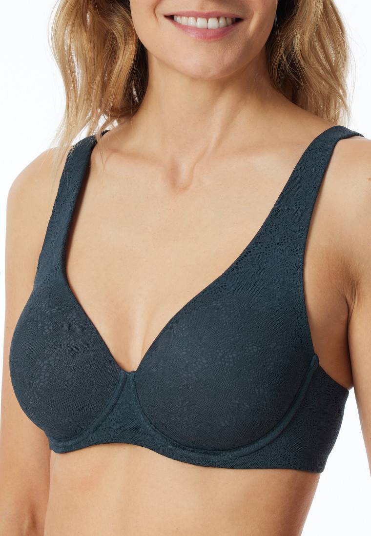 Schiesser Bügel-BH Mit Spacer-Futter Dunkelblau - Air