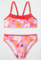 Schiesser Bustier Bikini Wirkware Blumen Schmetterlinge Rüschen rosa - Aqua Kids Girls
