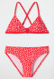 Schiesser Bustier-Bikini Wirkware recycelt LSF40+ Punkte rot - Diver Dreams