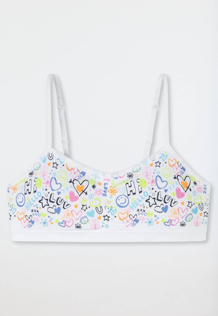 Schiesser Bustier Jersey Herzchen Multicolor Gemustert - Seamless