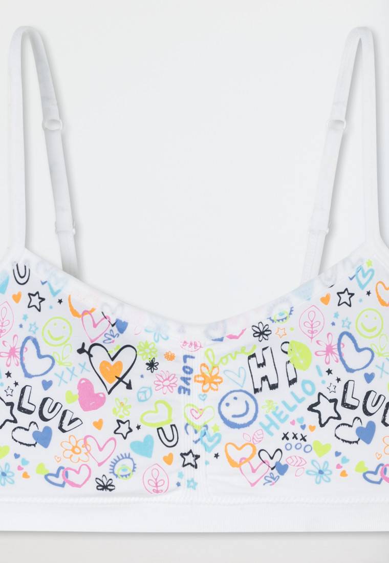 Schiesser Bustier Jersey Herzchen Multicolor Gemustert - Seamless