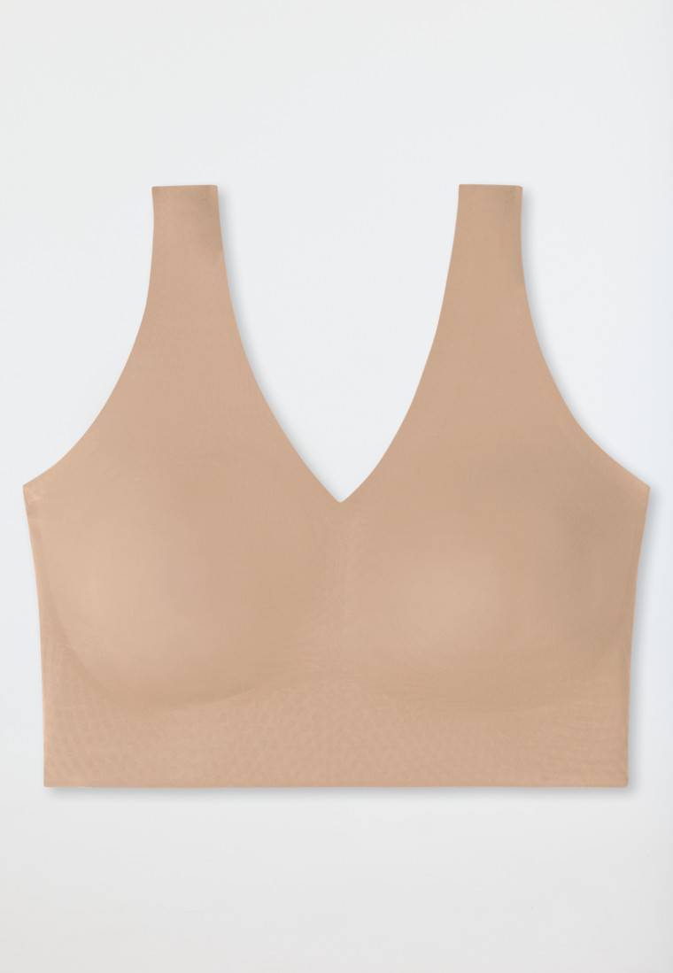 Schiesser Bustier Microfaser Herausnehmbare Pads Maple - Invisible Soft