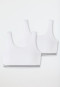 Schiesser Bustiers 2er-Pack Organic Cotton weiß - 95/5