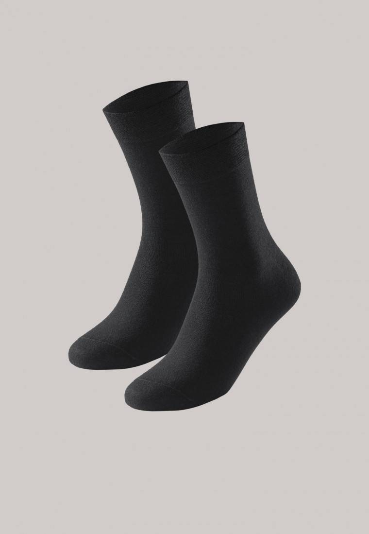 Schiesser Damensocken 2er-Pack schwarz - Long Life Cool