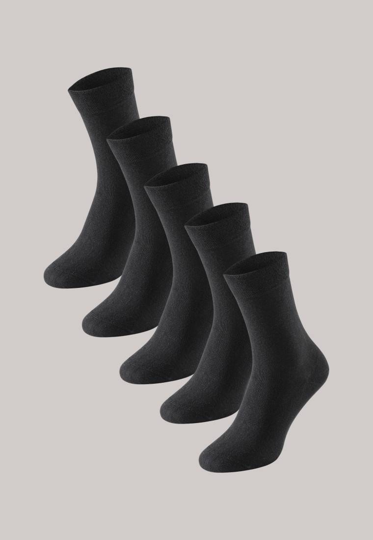 Schiesser Damensocken 5er-Pack Stay Fresh Schwarz - Bluebird