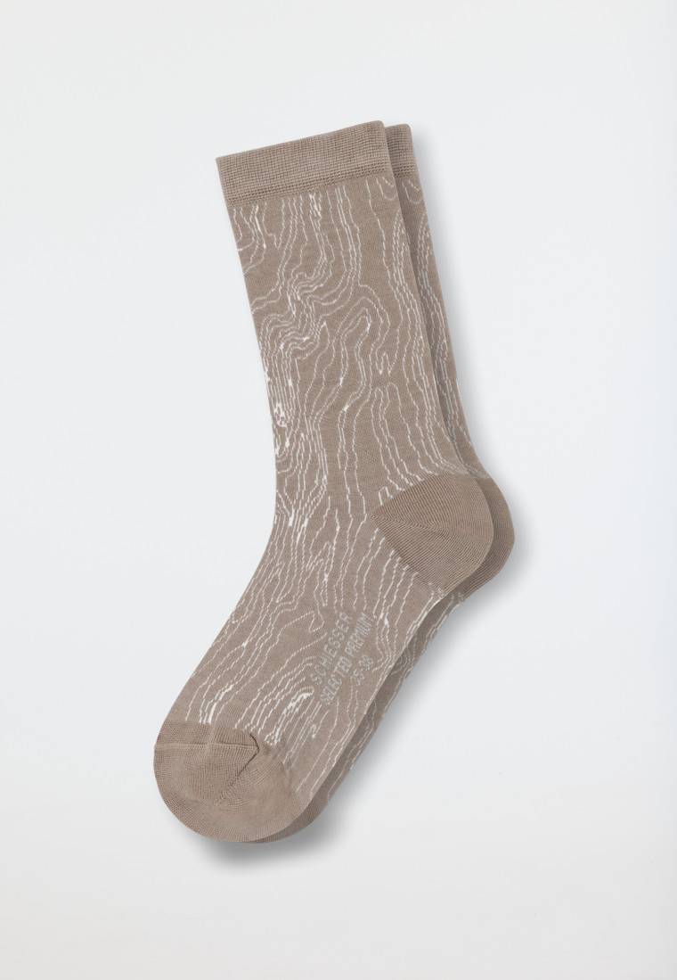 Schiesser Damensocken Gemustert Sahara - Selected! Premium