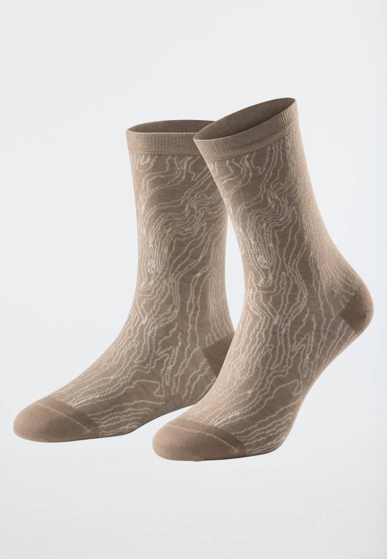 Schiesser Damensocken gemustert sahara - selected! premium