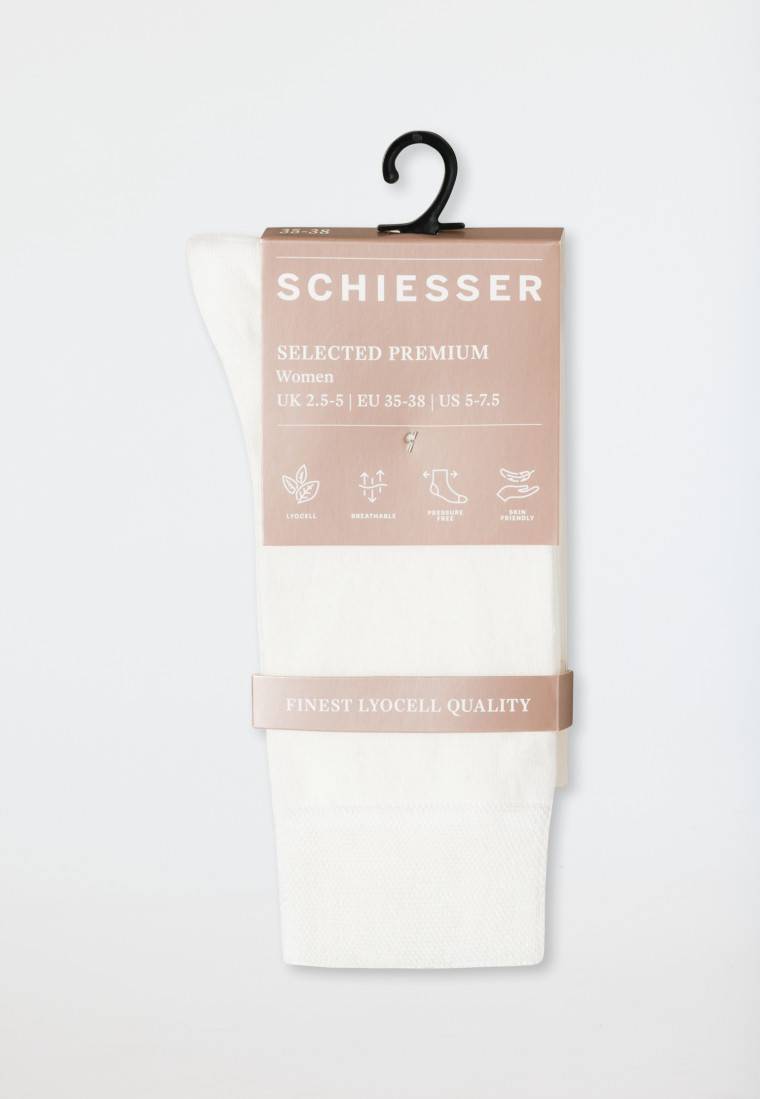 Schiesser Damensocken Lyocell Offwhite - Selected! Premium