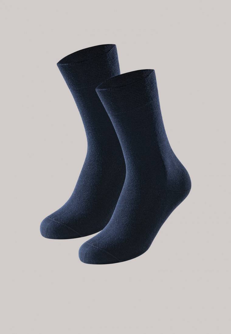 Schiesser Herrensocken 2er-Pack nachtblau - Long Life Cool