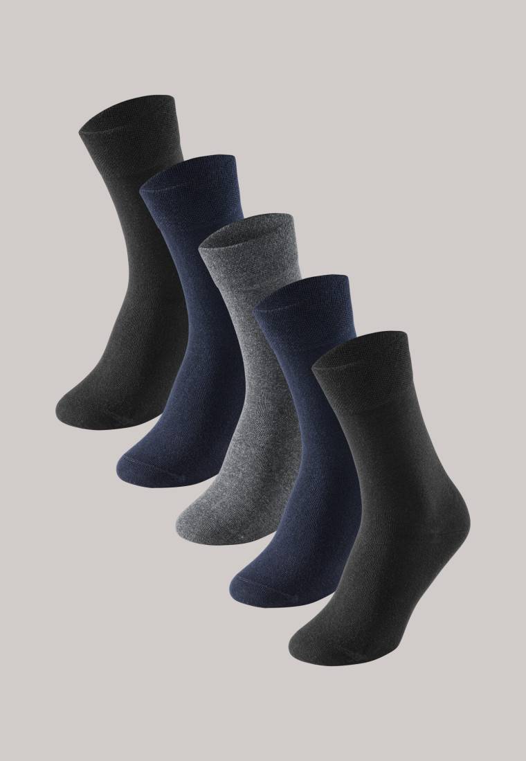 Schiesser Herrensocken 5er-Pack Stay Fresh Mehrfarbig - Bluebird