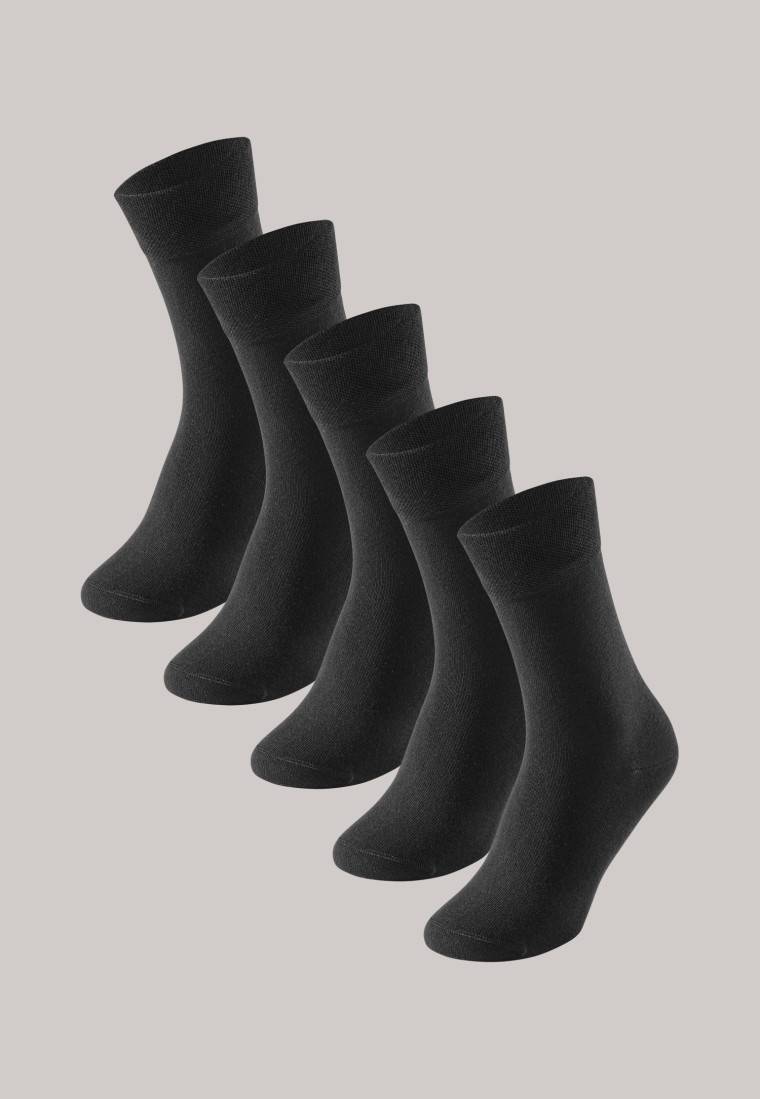 Schiesser Herrensocken 5er-Pack Stay Fresh Schwarz - Bluebird