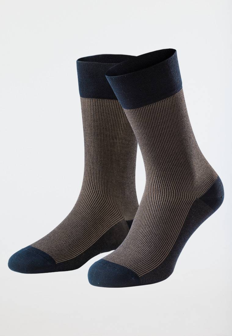 Schiesser Herrensocken merzerisierte Baumwolle gerippt sahara - selected! premium