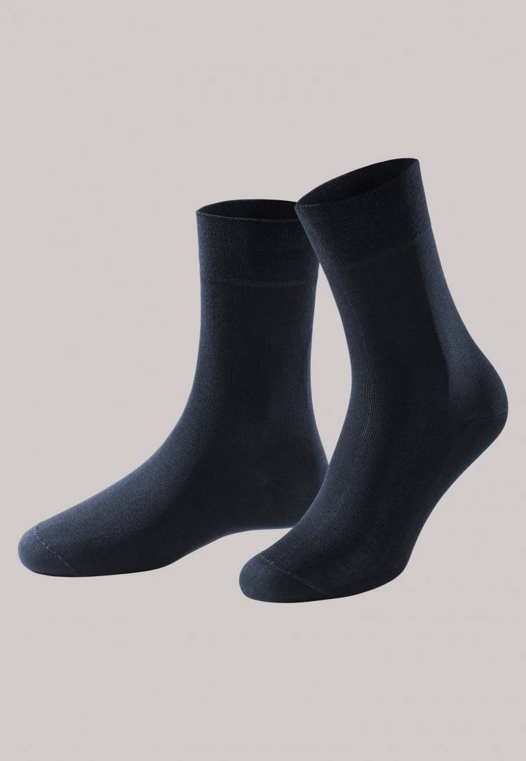 Schiesser Herrensocken merzerisierte Baumwolle nachtblau - selected! premium