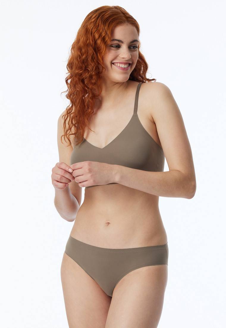 Schiesser Hip-Rio-Slip Microfaser taupe - Invisible Soft Schiesser Hip-Rio-Slip Microfaser taupe - Invisible Soft