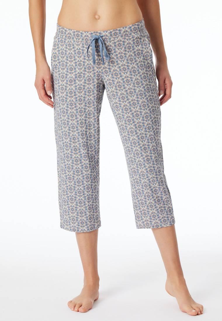 Schiesser Hose 3/4-lang Multicolor Gemustert - Mix+Relax