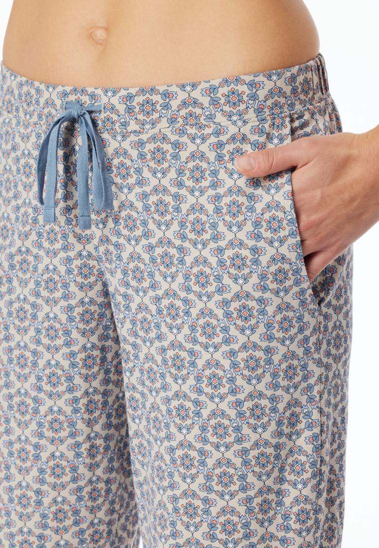 Schiesser Hose 3/4-lang Multicolor Gemustert - Mix+Relax