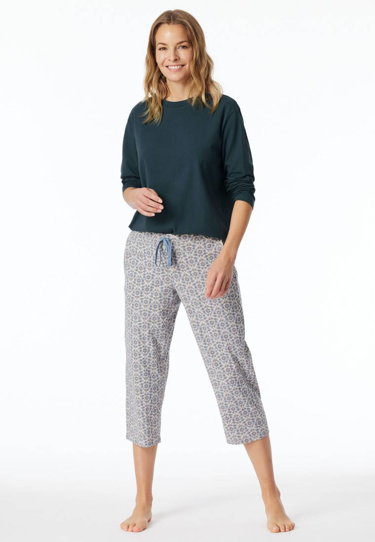 Schiesser Hose 3/4-lang multicolor gemustert - Mix+Relax