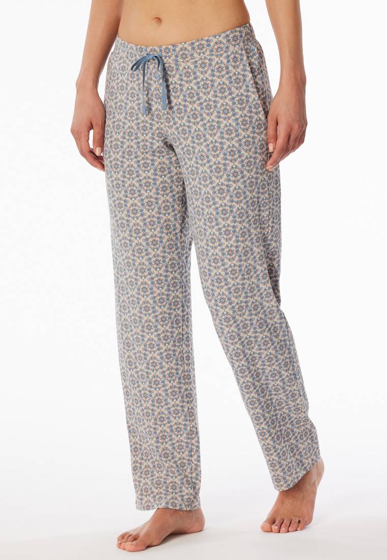 Schiesser Hose Lang Blümchen Multicolor Gemustert - Mix+Relax