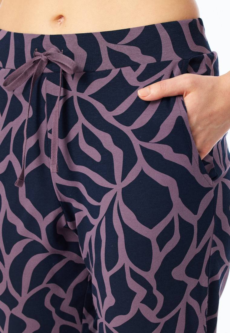 Schiesser Hose Lang Bündchen Multicolor Gemustert - Mix+Relax