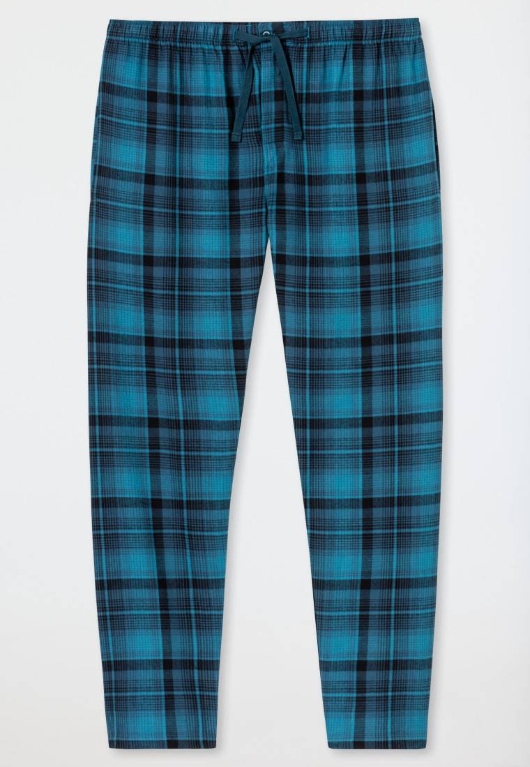 Schiesser Hose Lang Flanell Karos Multicolor - Mix+Relax