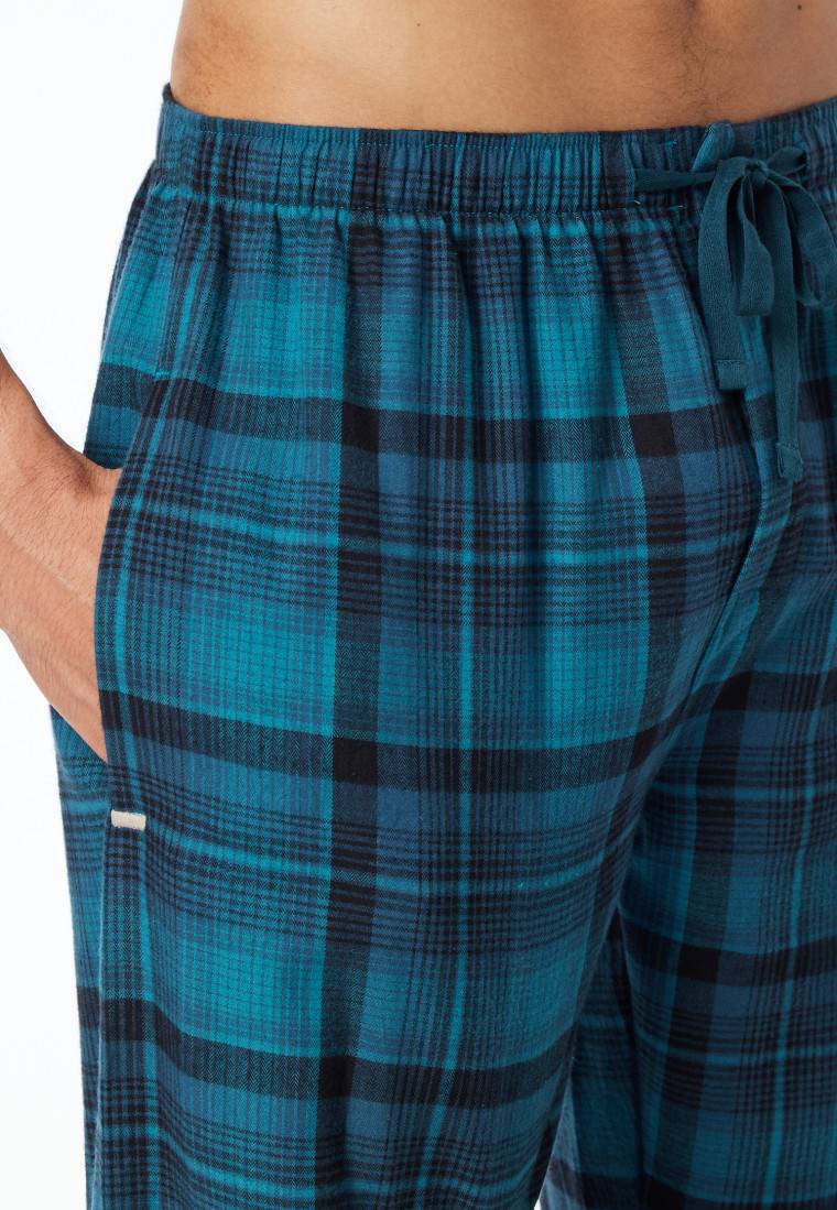 Schiesser Hose Lang Flanell Karos Multicolor - Mix+Relax