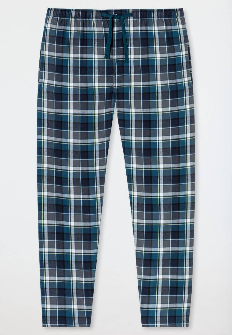 Schiesser Hose Lang Flanell Karos Multicolor - Mix+Relax
