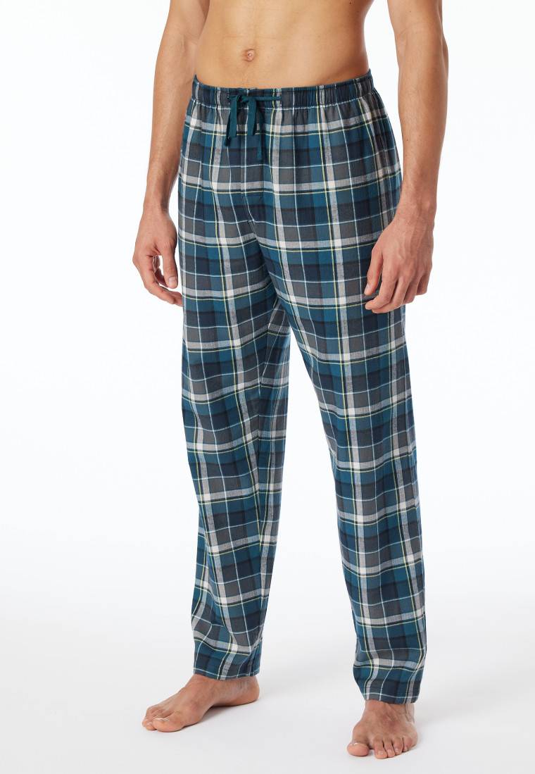 Schiesser Hose Lang Flanell Karos Multicolor - Mix+Relax