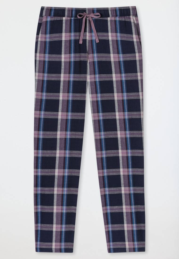 Schiesser Hose Lang Flanell Organic Cotton Karos Multicolor - Mix+Relax